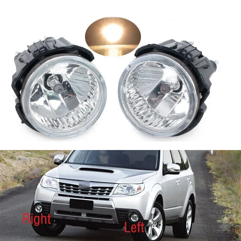 2Pcs For 2008-2013 for Subaru Forester LED Front Fog Lights Fog Lamps W/Bulbs