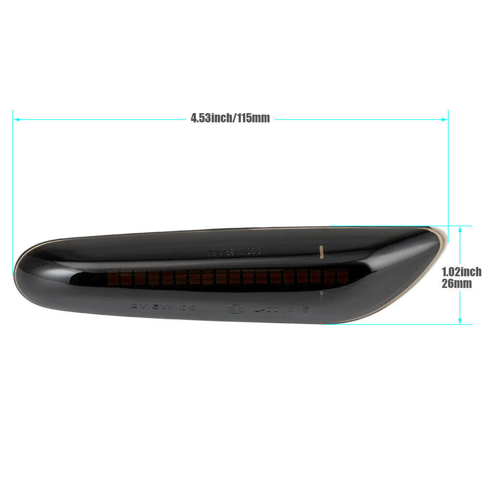 for BMW E60 E82 E83 E90 E92 Smoke LED Side Marker Light Kit Turn Signal Lamp