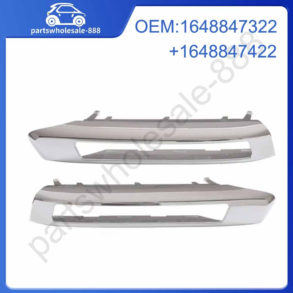 Front Left+Right Bumper Grille Fog Light Lamp Cover for Benz GL350 GL450 X164