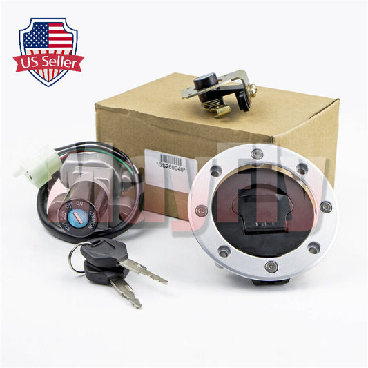 Fit For GSXR1000 01-02 SV650 GSX750 Ignition Switch Lock Fuel Gas Cap Key Set