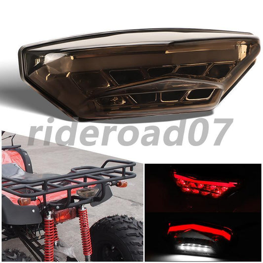 1x Universal LED Rear Stop Running Tail Brake Light For Motorcycle Dirt Bike ATV