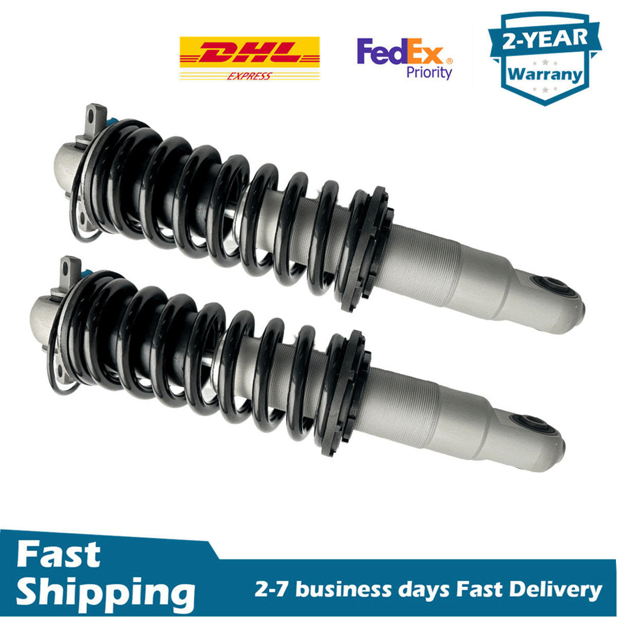 2x Front Shock Spring Struts Assembly Magnetic Fit for Ferrari F430 Spider 2005-09