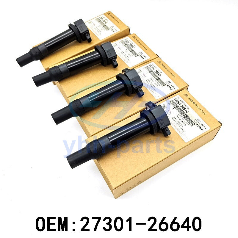 4pcs 27301-26640 Ignition Coil for Hyundai Accent for Kia Rio 1.6L 2006-2011