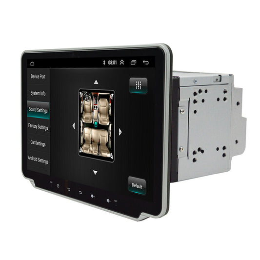 Double 2Din Rotatable 10.1'' Android9.1 Touch Screen Car Stereo Radio GPS Wifi