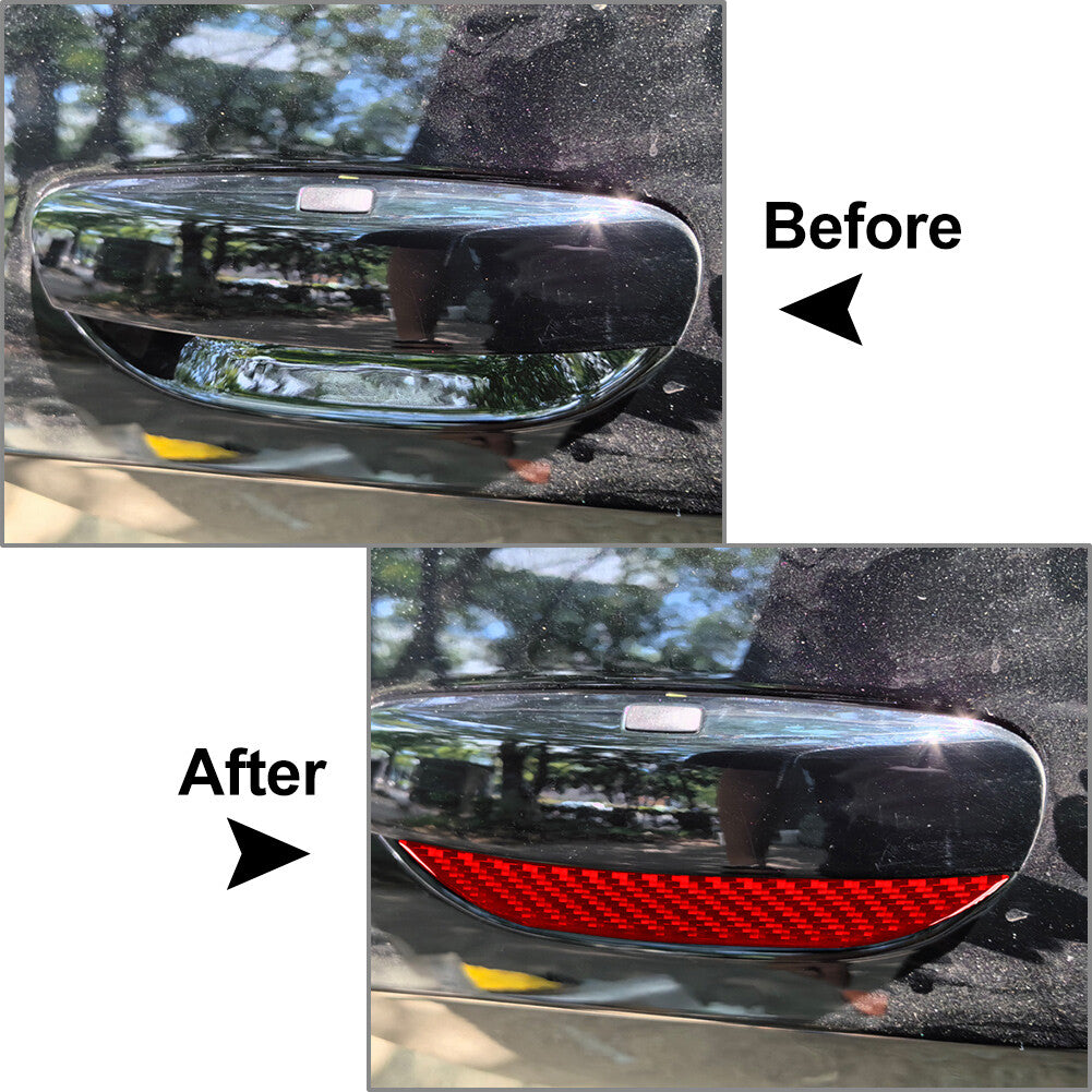 Carbon Fiber Exterior Door Handle Bowl Cover Trim for Dodge for Challenger 15-2024