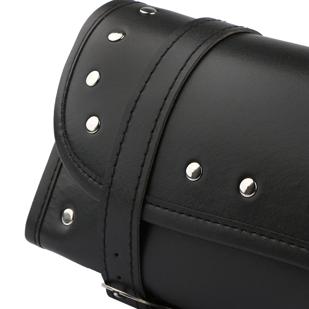Saddlebag Motorcycle Fork Tool Kit PU for Harley Chopper Bobber Cruiser