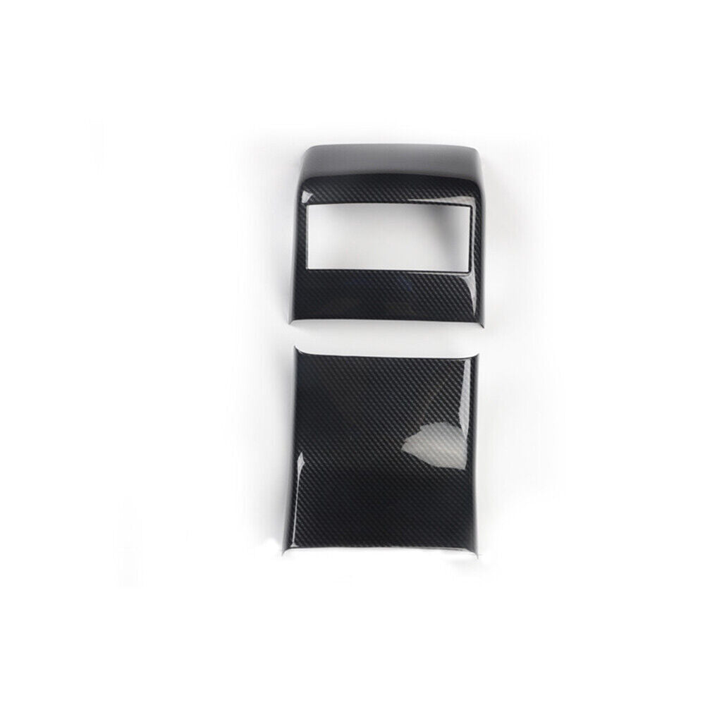 Rear Air Outlet Vent Frame Trim Inner for Lexus NX 2015-2020 Black Carbon Fiber