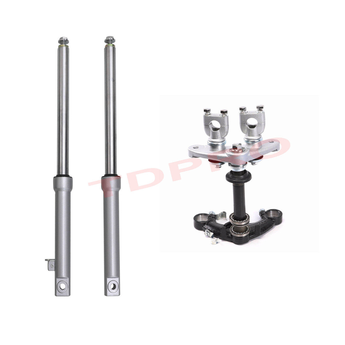 2.50-10 tires and forks for cross-country bikes suitable for Honda CRF50, XR50, and for Yamaha TTR50.
