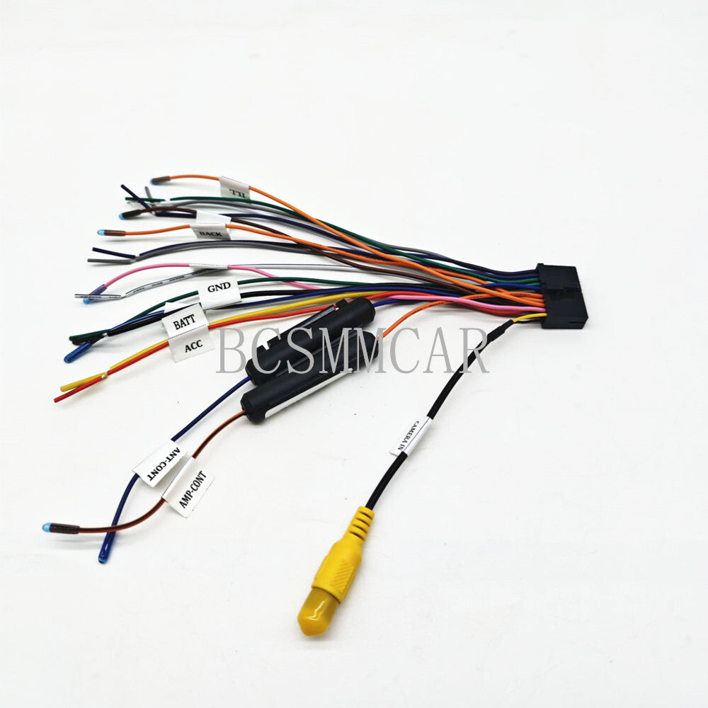 Radio Wire Harness Connector Audio Wiring Adaptor Cable Power Cord Modified Part