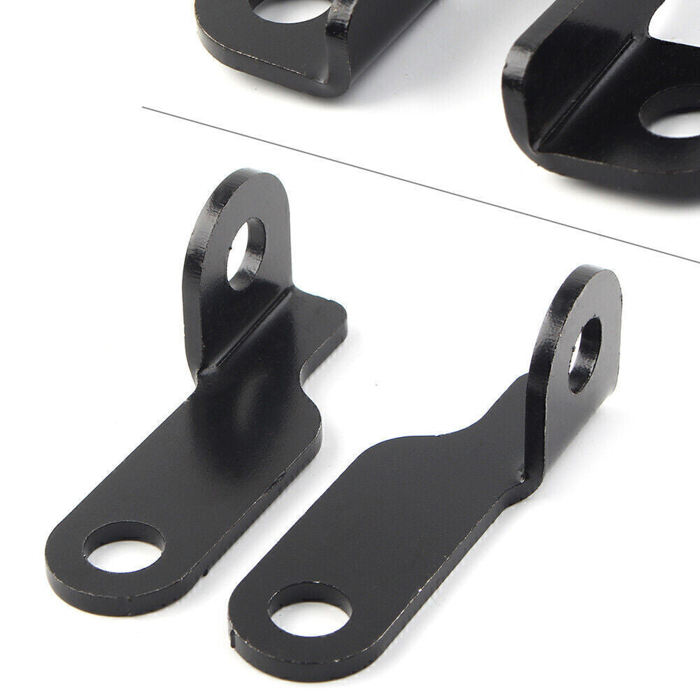 2x Motorcycle Fork Clamp Turn Signal Light Mount Bracket Holder for Harley Black