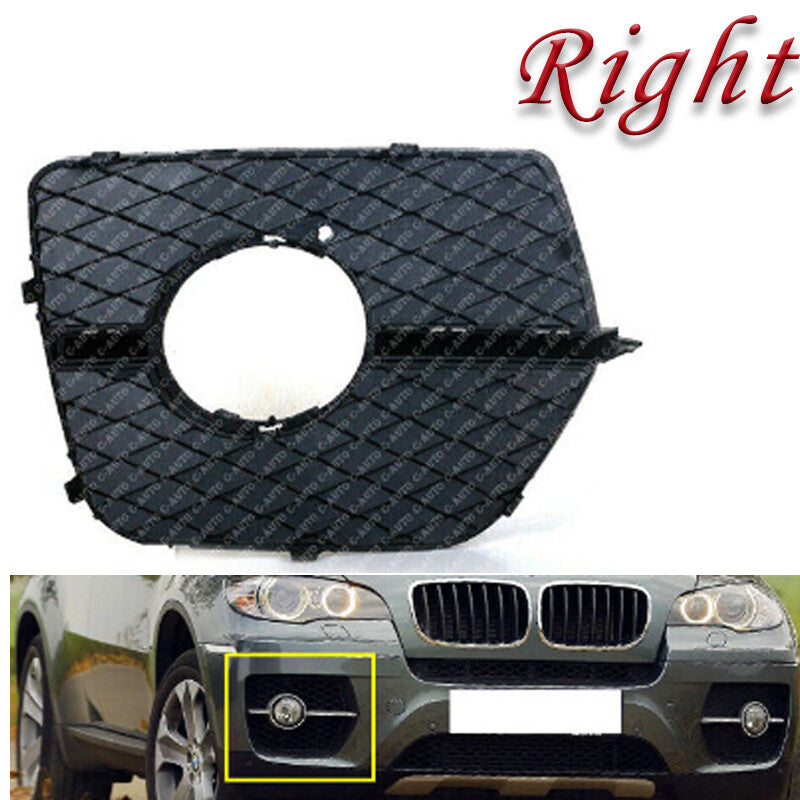Right For 2008-2014 for BMW X6 E71 Front Bumper Trim Fog Lamp Grill Grille
