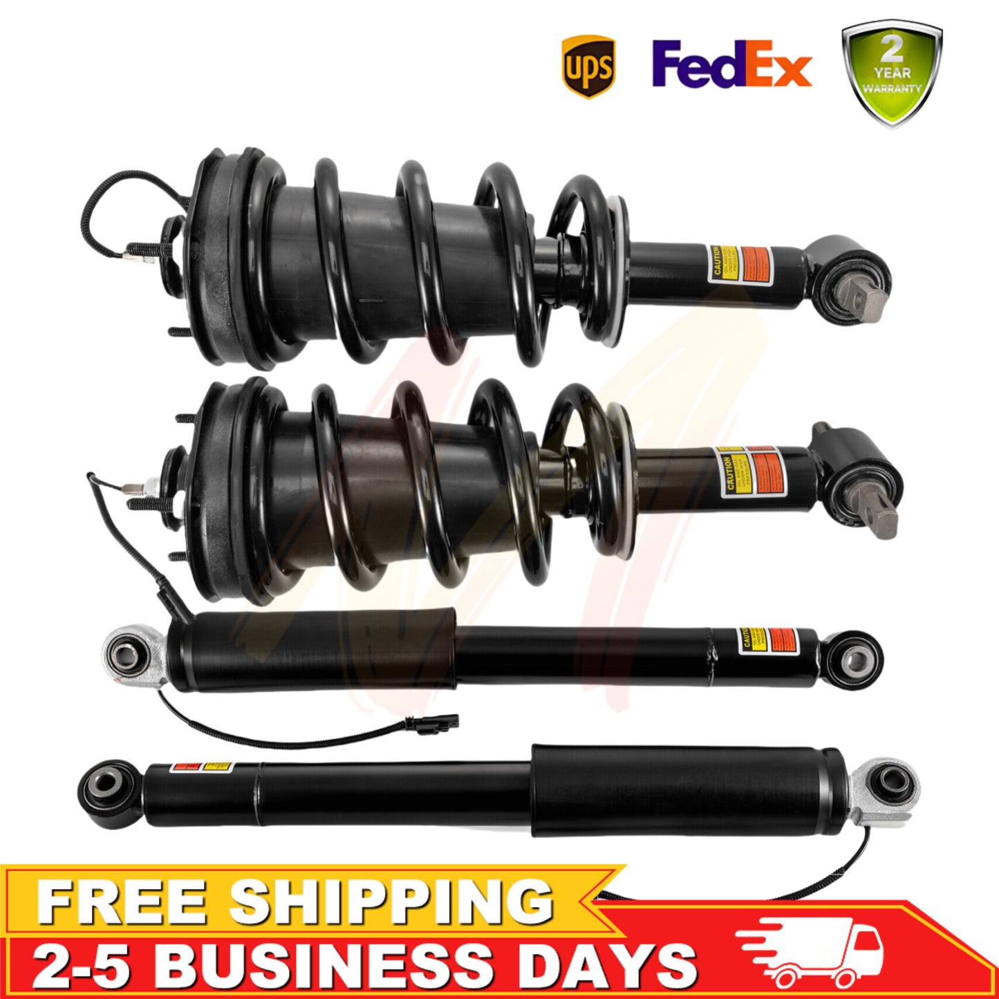 2x Front Hydraulic Shock Strut Assys for Infiniti QX56 2011-2013 QX80 2014-2021