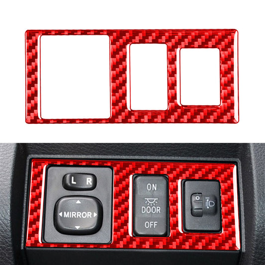 for Toyota Tundra 2014-2021 Carbon Fiber Head Light Control Button Cover
