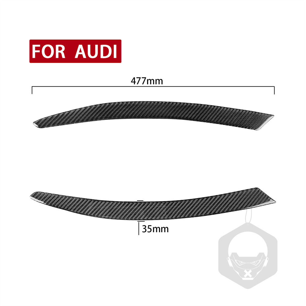 2¡ÁCarbon Fiber Front Headlight Eyelids Eyebrow Cover for Audi A6 C6 4F 2004-2009