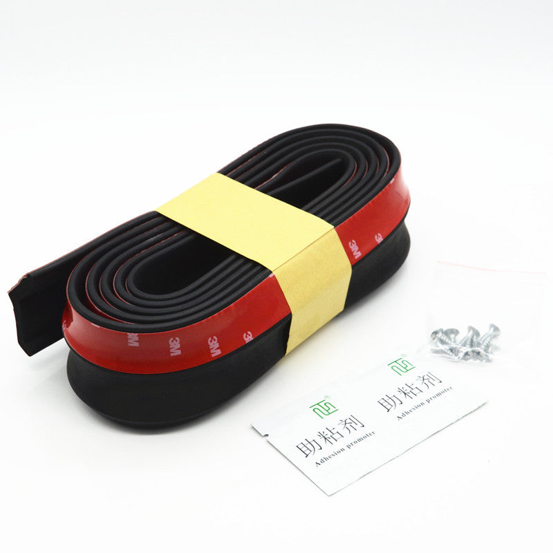 Car Front Bumper Lip Splitter Body Spoiler Skirt Valance Chin Rubber Protector