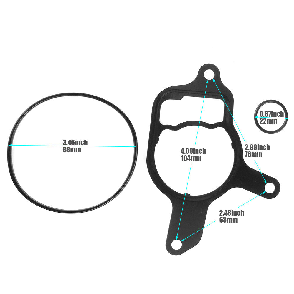 for VW Beetle Rabbit for Audi TT RS Vacuum Pump Rebuild Gasket Seal Kit 07K145100C