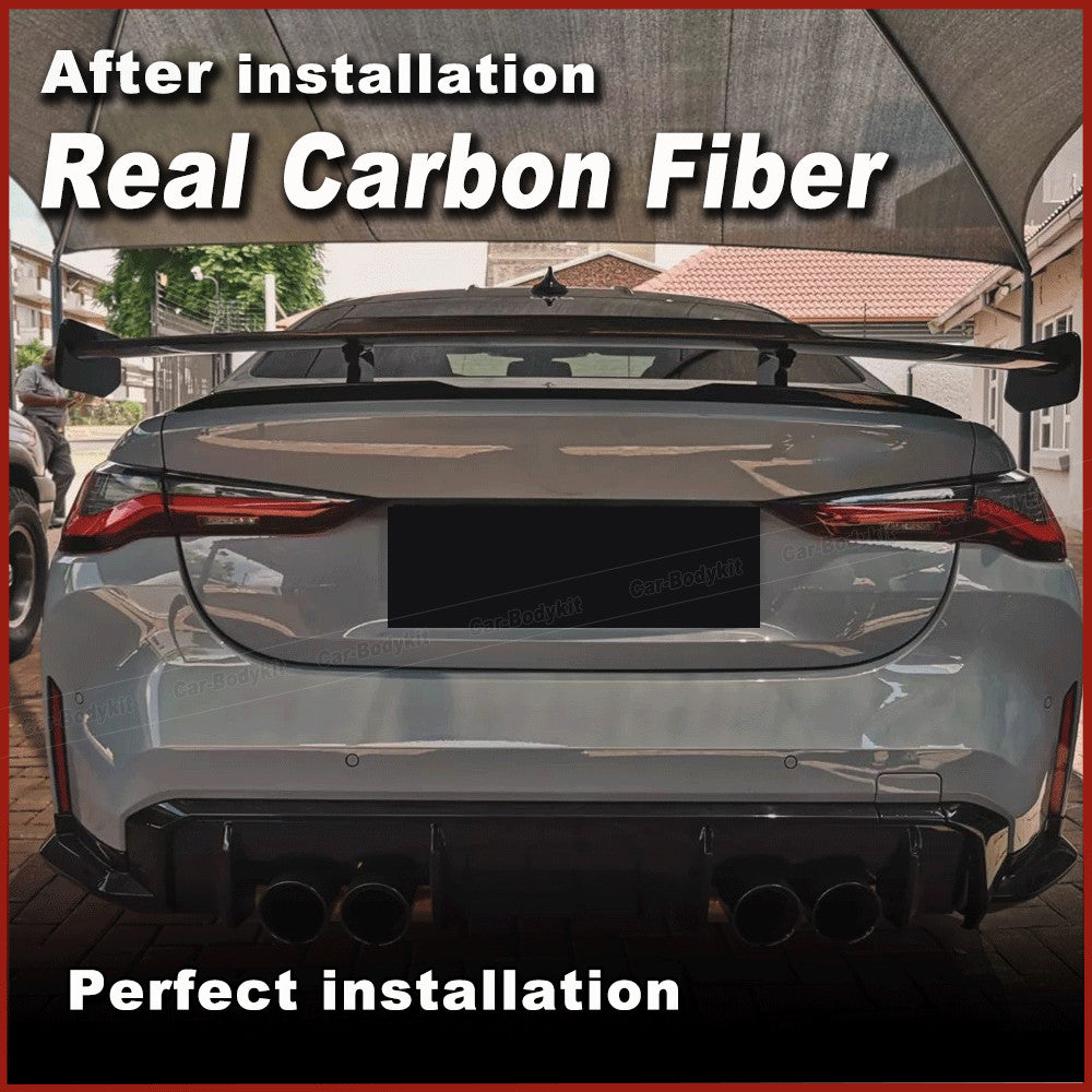 Fit for BMW G80 M3 G82 M4 Coupe 2021-23 Real Carbon Rear Trunk Spoiler Wing Lip