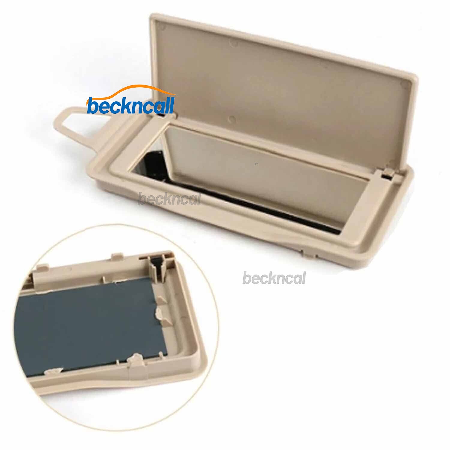 Beige Left Side Sun Visor Mirror Frame Cover for Mercedes-Benz E Class W212 W218