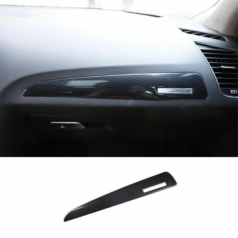 for Audi Q5 2009-2017 ABS Carbon Fiber Inner for Co -Pilot Dashboard Strip Cover Trim
