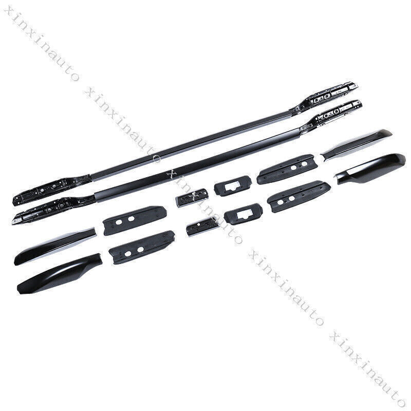 Black Aluminium Roof Rack Luggage Carrier for Toyota for Land Cruiser LC200 2008-21