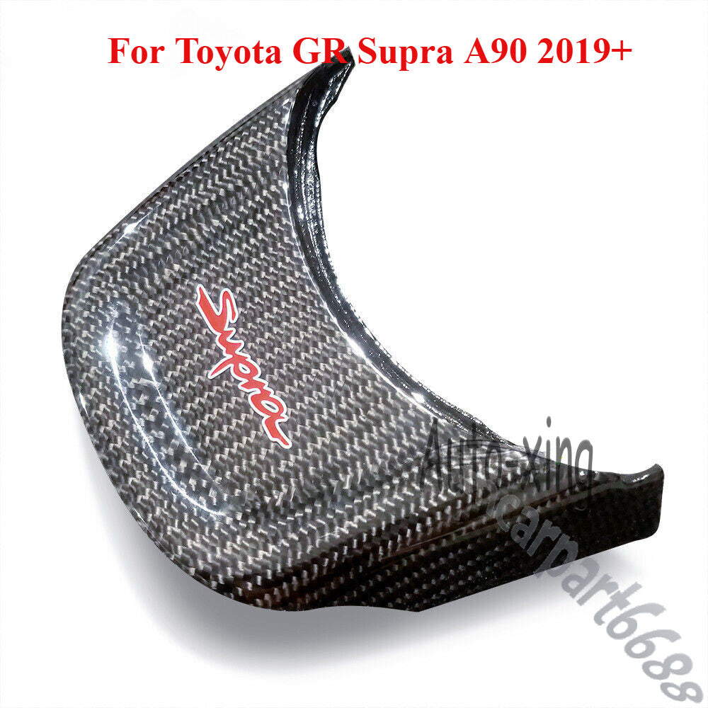Replace Carbon Fiber Steering Wheel Trim/Cover Fit for Toyota GR Supra A90 2019+