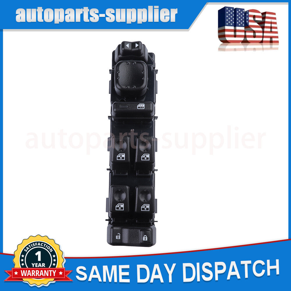 Front drive door master window control switch 15883323, applicable to 2003-2006 for GMC for Sierra .