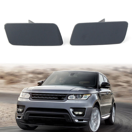 2Pcs HeadLamp Washer Cover Powerwash Cap Fit for Range Rover 2013-2017 2016 2015 14