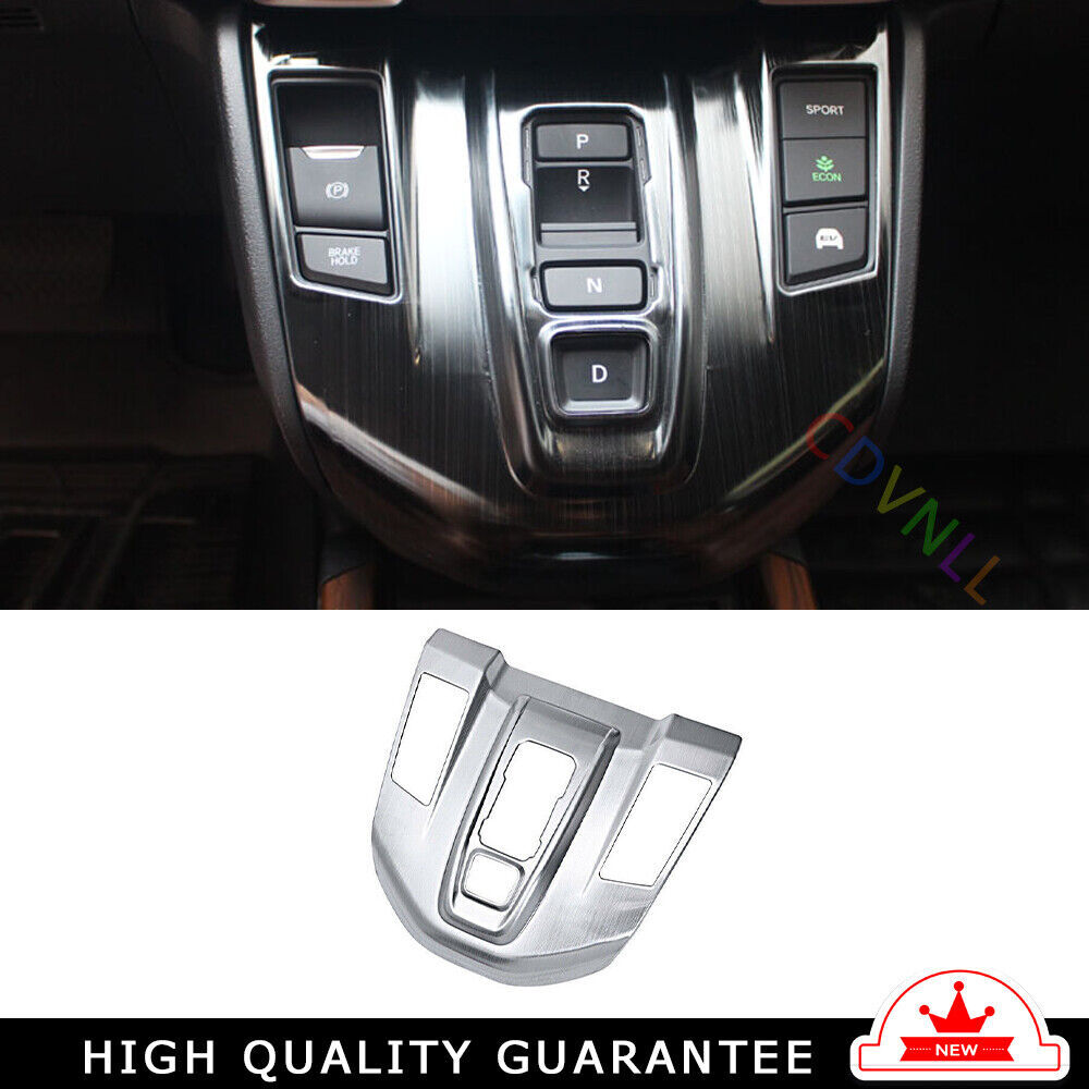 Middle Console Gear Shift Panel Trim 1 for Honda CRV 2017-2022 Silver Titanium