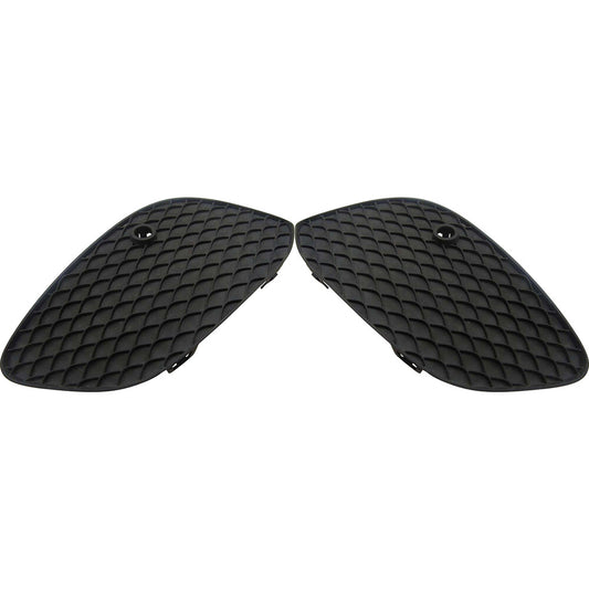 2PCS Front Bumper Grilles Grills Black Fits 2016-19 for Mercedes GLC300 Left Right