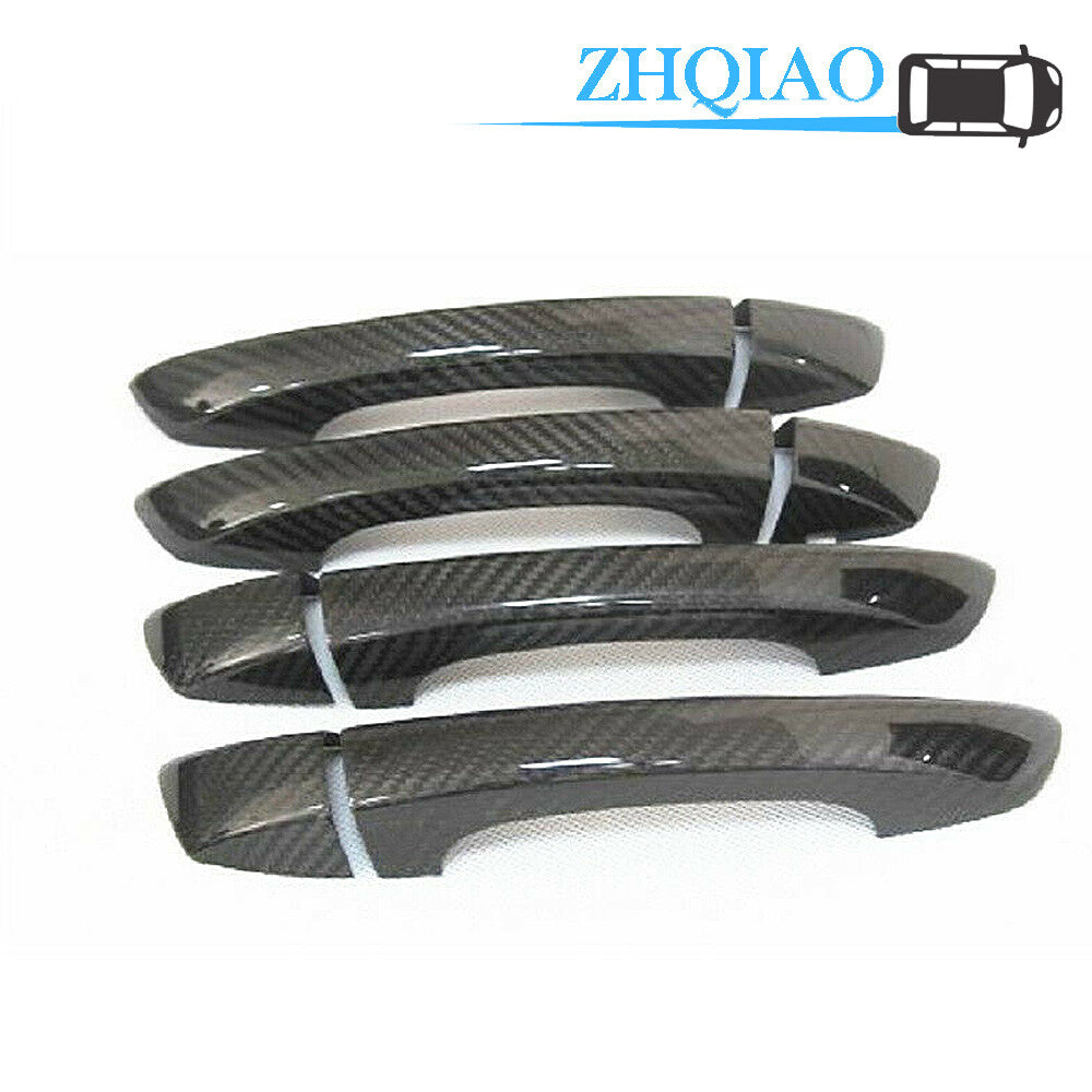 Carbon Fiber Side Door Handle Covers Trim Fit for GOLF 6 15-19