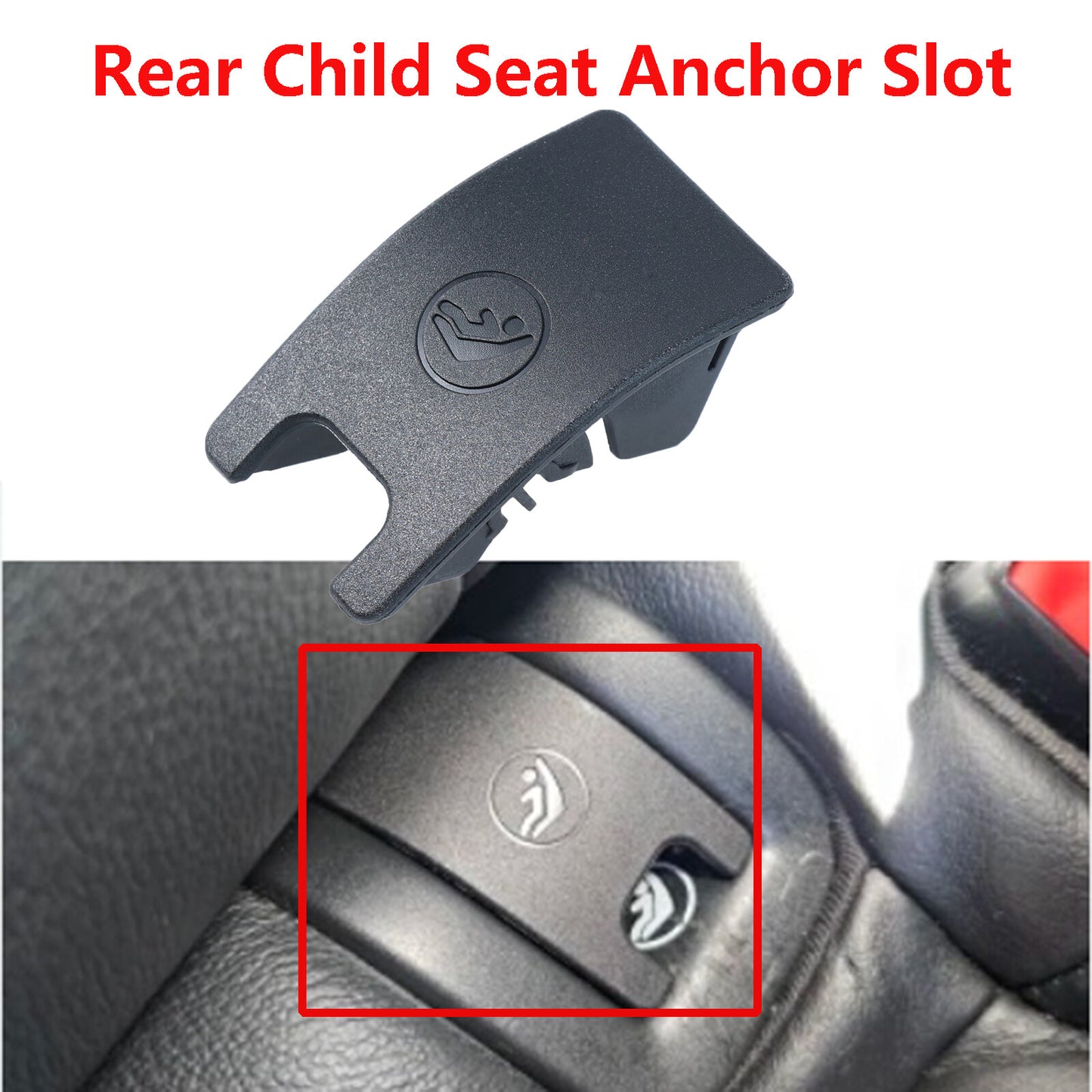 Rear Black Child for Seat Slot Trim Cover Button isofix for Audi for A4 B8 for A5 8T0887187
