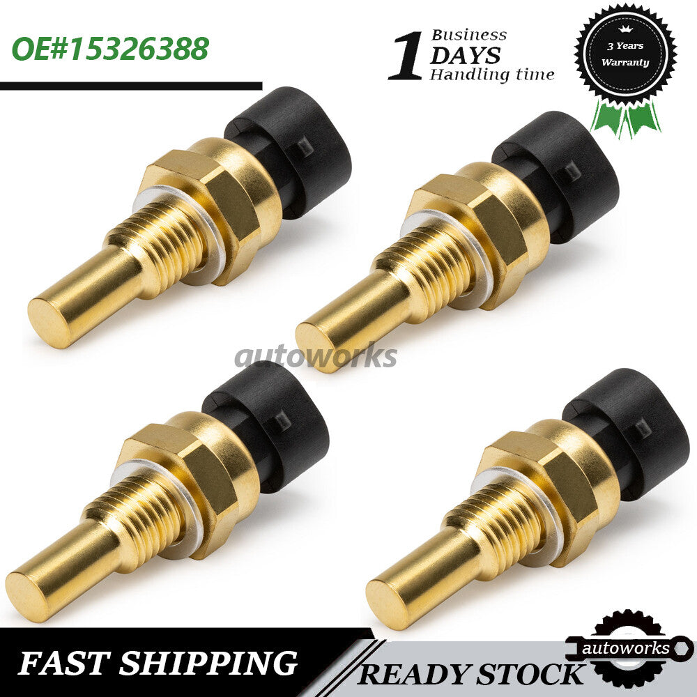 4x for Chevy 1500 Silverado HD 2500 3500 D Radiator Coolant Sensor Temperature
