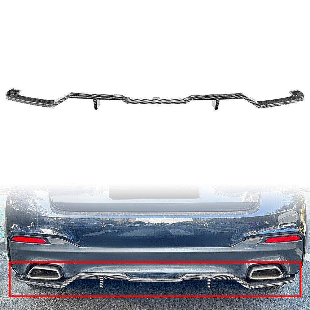 Rear Bumper Splitter Spoiler Lip for BMW 5 Series G30 G31 Pre-LCI M Sport 18-20