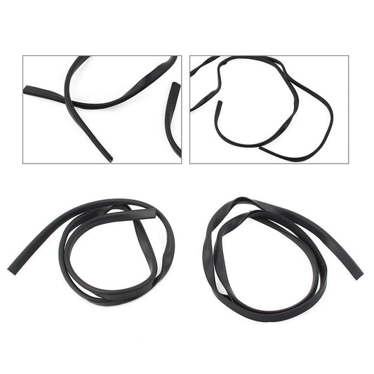 Black 2x 31.9 Inner Fairing Trim Seal FIT for Harley Touring Electra Street Glide