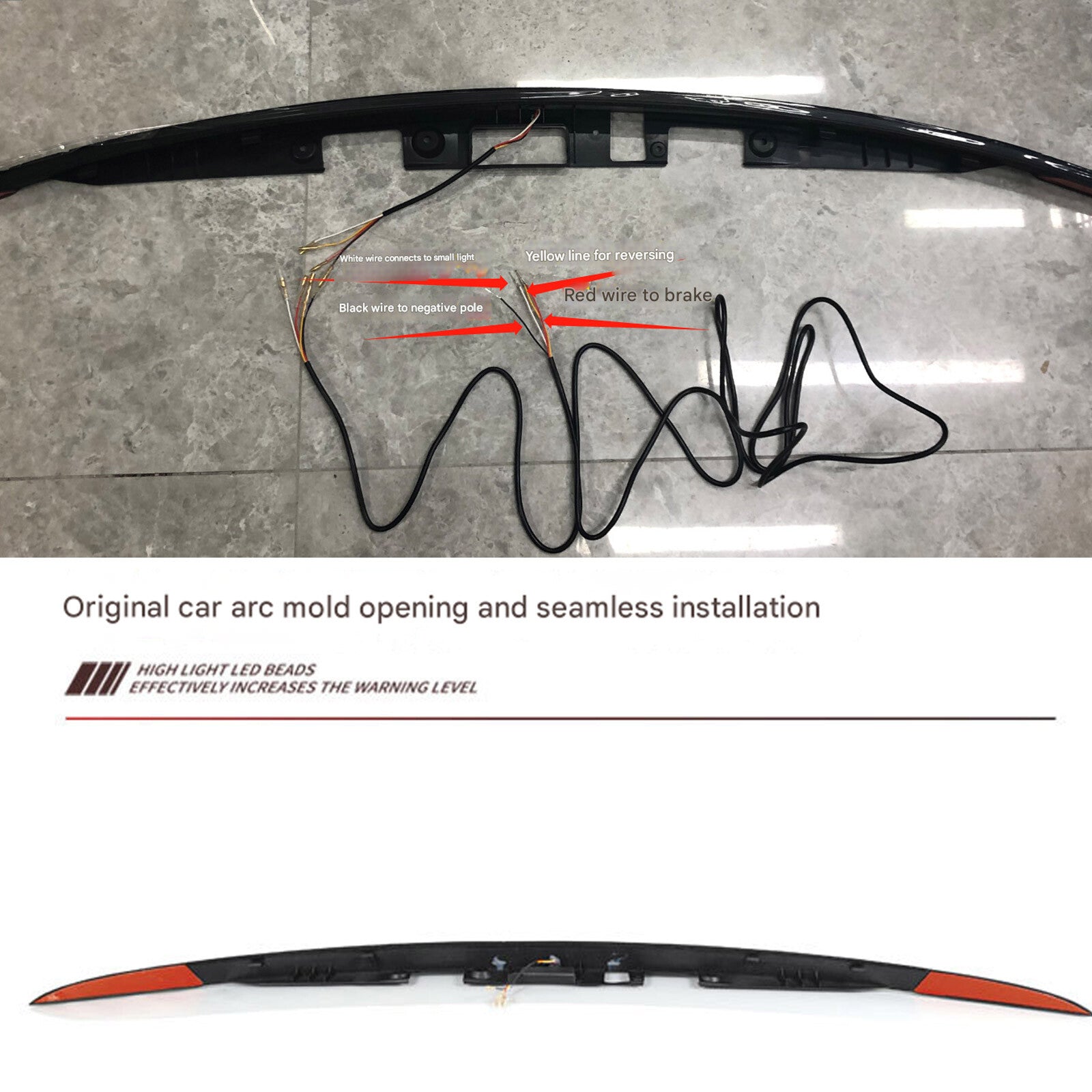 Black rear door LED taillight replacement parts for Tesla for Model S 2015 - 2023