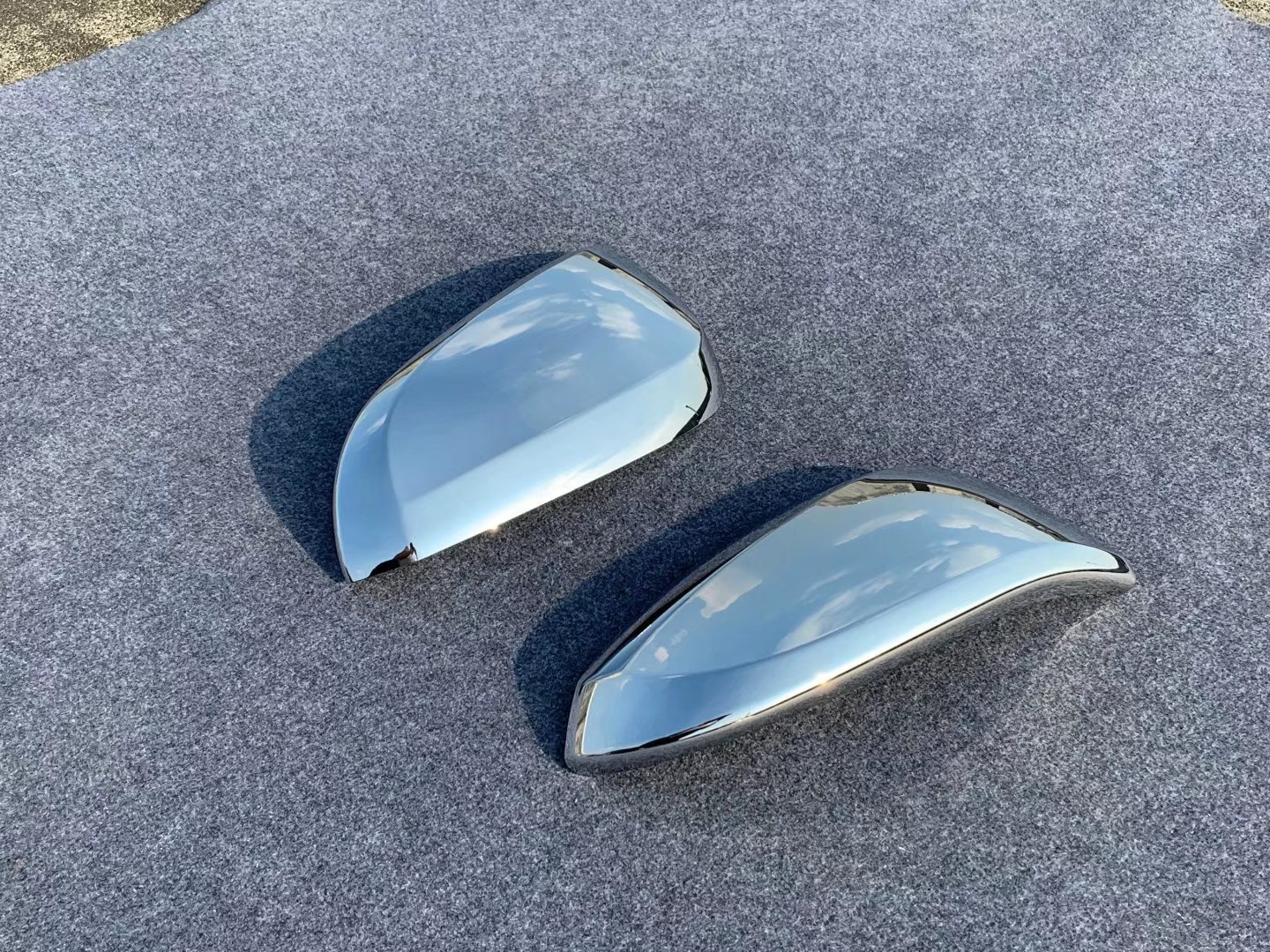 Chrome Side Mirror Cover Trim For 2020-2023 for Toyota Harrier Venza ABS Rearview 2P