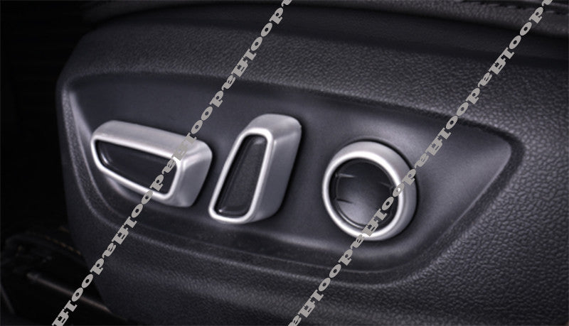 6X Silver Inner for Seat Position Switch Trim Cover for Toyota Highlander 2020-2023