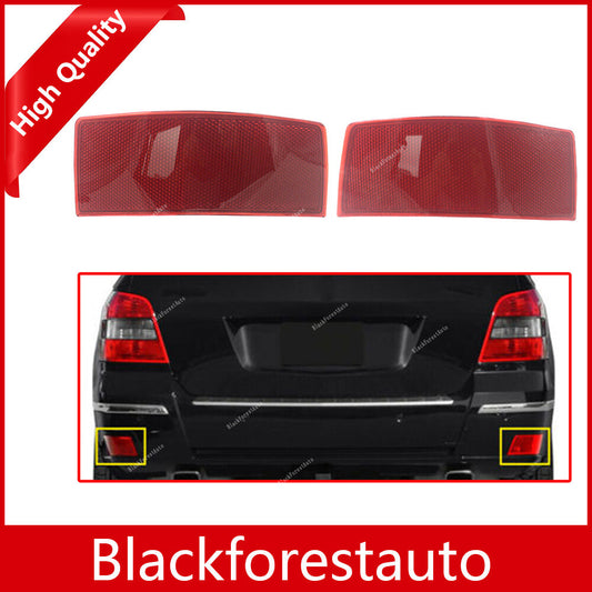 Pair for Benz GLK-Class 10-15 Rear Bumper Reflector Lights Right Left Side