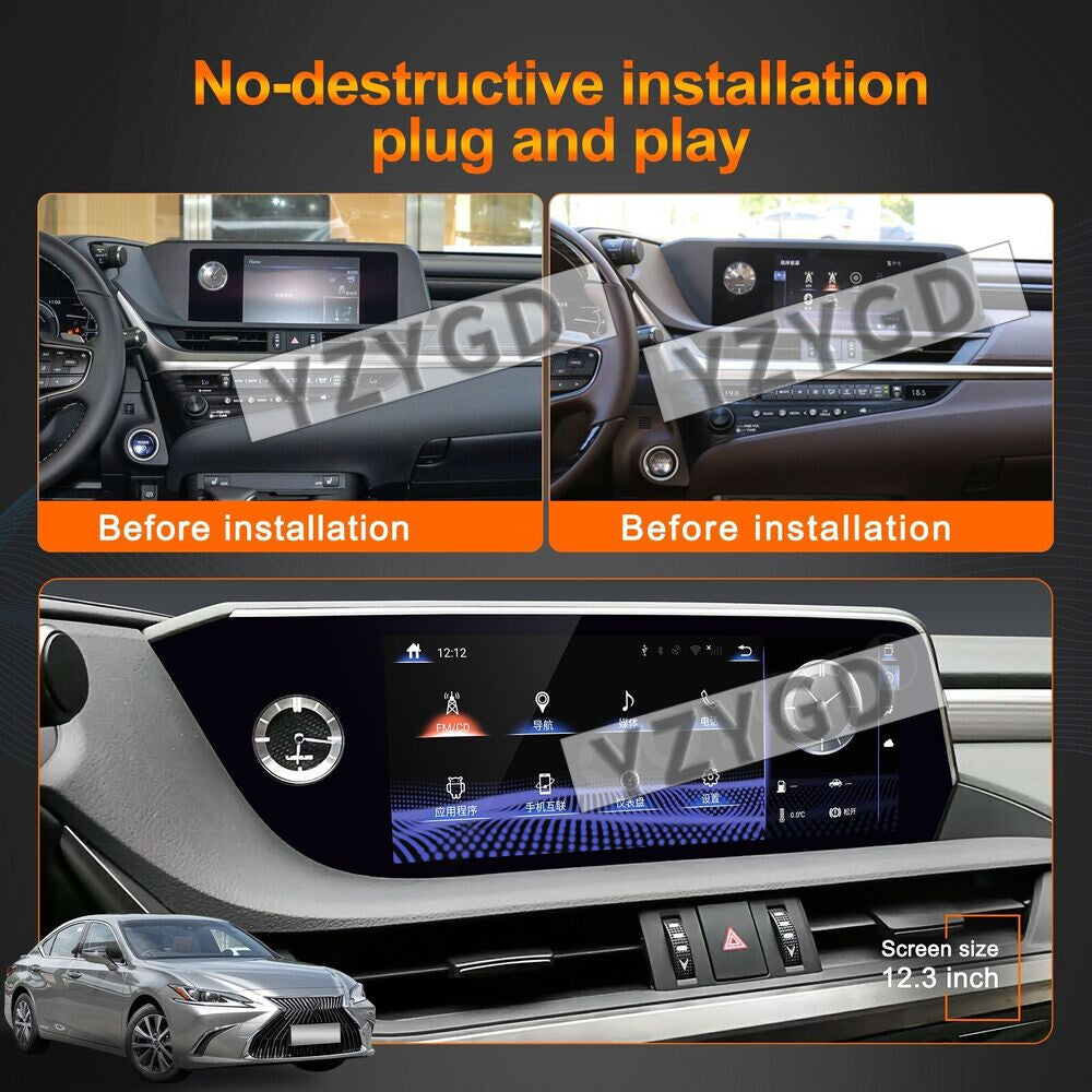 for Lexus ES ES250 ES300 ES300h ES350 Android Auto Car Radio Stereo Carplay GPS