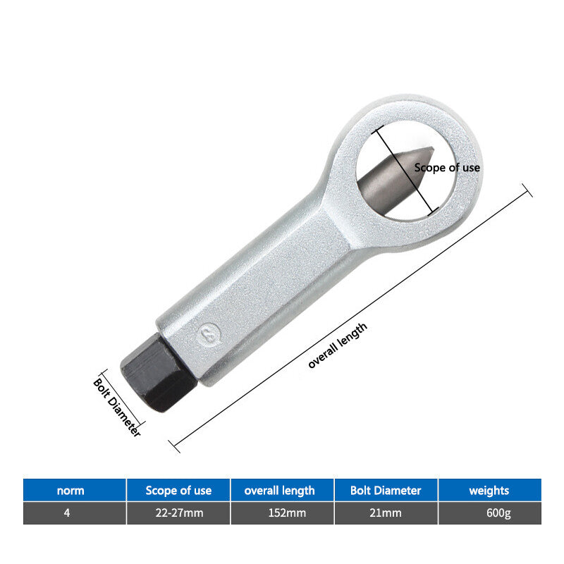 Nut Splitter Cracker Rusty Nut Separator Tool for Removing Broken Nut 22~27mm 4