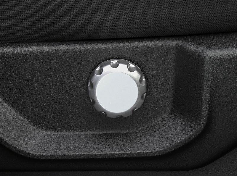 Fit for Ford F150 F-150 2015-2020 Matte Silver Car for Seat Button Handle Cover Trim