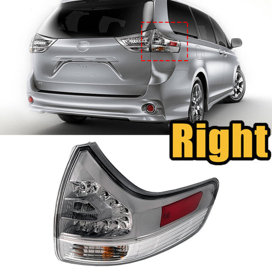 piece of transparent right outer taillight assembly suitable for 2011-2012-2020 for Toyota for Sienna .