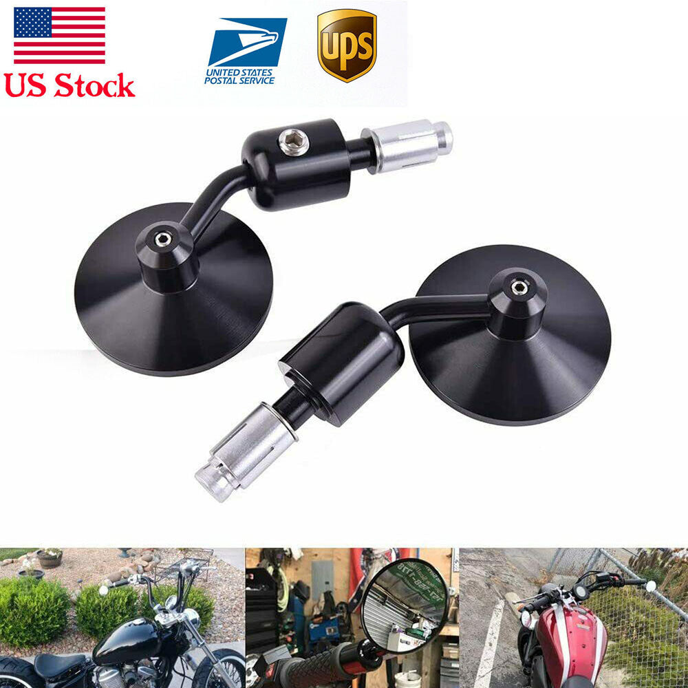 7/8 22MM Motorcycle Handlebar Bar End Rear View Side Mirrors For Honde for Yamaha