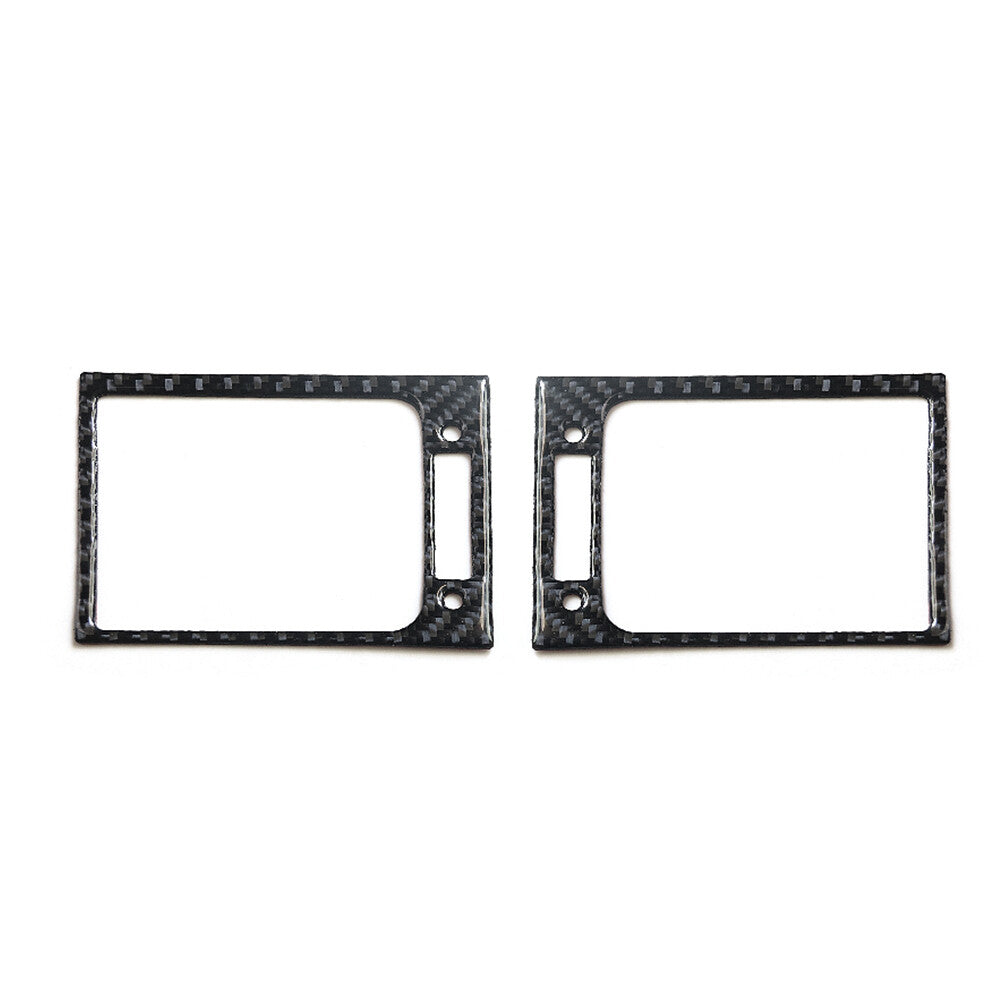 2Pcs Carbon Fiber Side AC Air Vent Outlet Cover Trim for Honda Odyssey 2005-2010