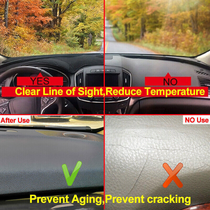 for Nissan Rogue 2021-2023 Black Dashboard Cover Dashmat Dash Anti-Sun Mat Pad