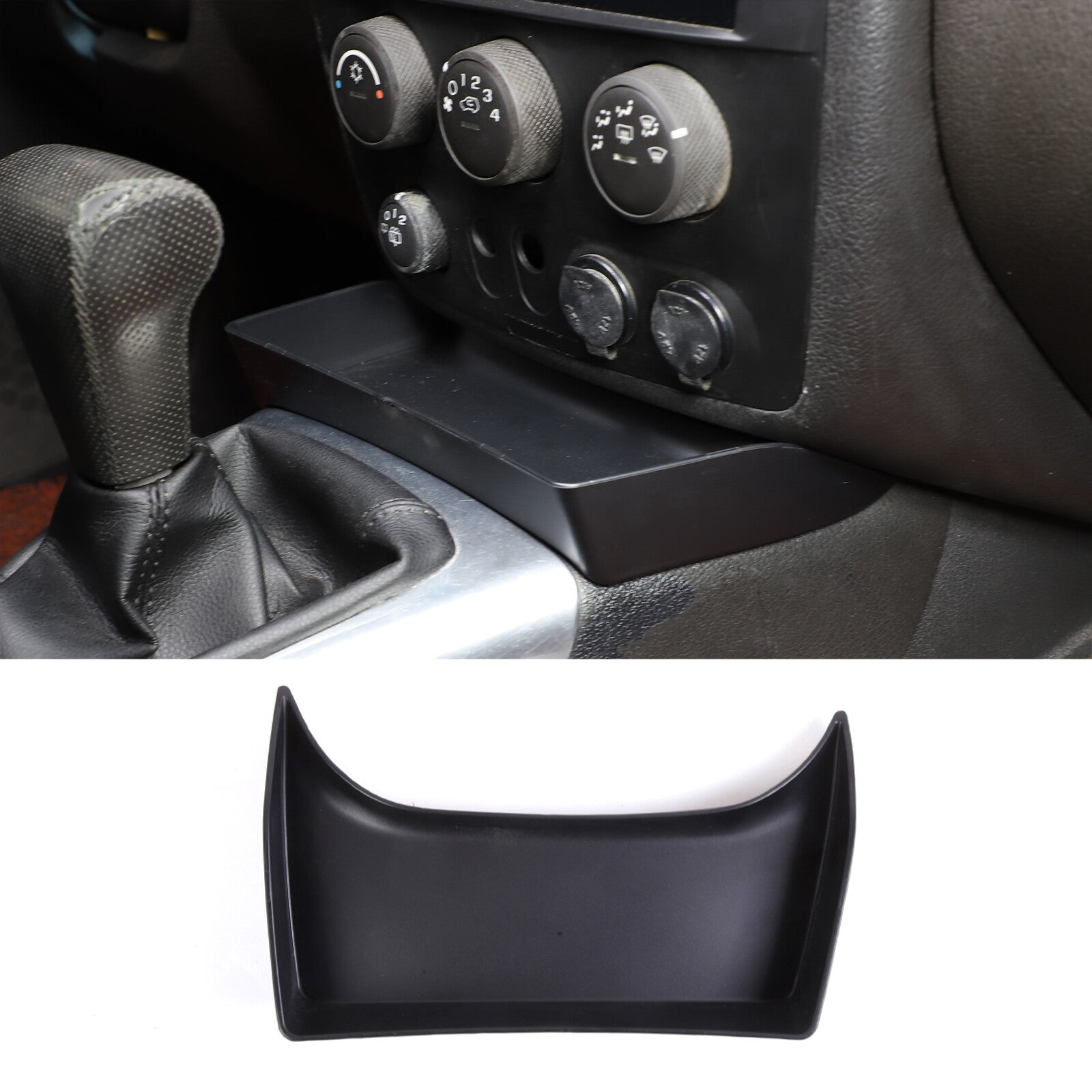 Matte Black ABS Center Multimedia Button Frame Trim for Ford Maverick 2022 - 23
