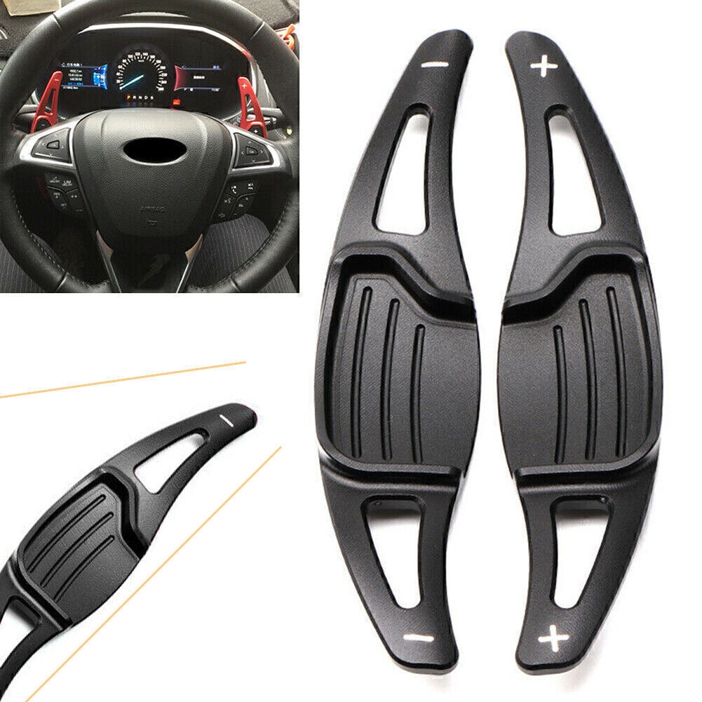 Black Car Steering Wheel Shift paddle Shifter Extension for Ford Mondeo 13-2019