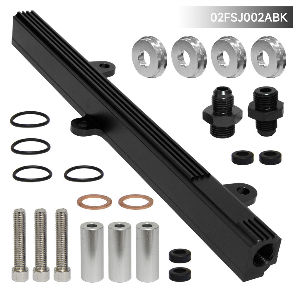 High Flow Top Feed Fuel Injector Rail for Nissan Silvia S13 240SX SR20DET BK