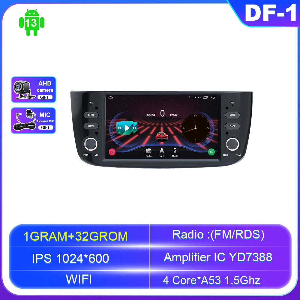 Android Carplay Car Radio for Fiat Linea Punto EVO GPS Navi Multimedia Player 4G