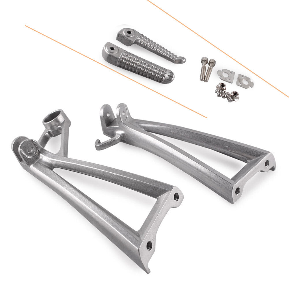 Set Rear Passenger Footrest Foot Peg Bracket for Yamaha YZF R6 2003-05 R6S 03-08